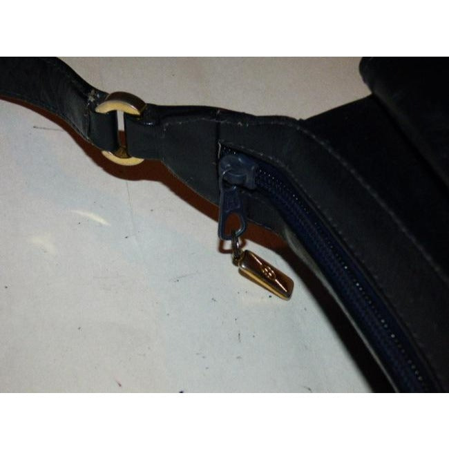 Gucci Vintage Pursesdesigner Purses Midnight Blueblack Leather Hobo Bag