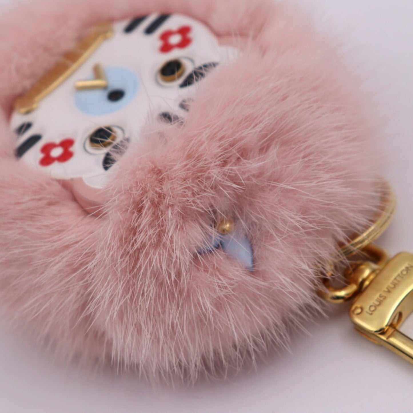 Louis Vuitton  Fur Leather Keyring