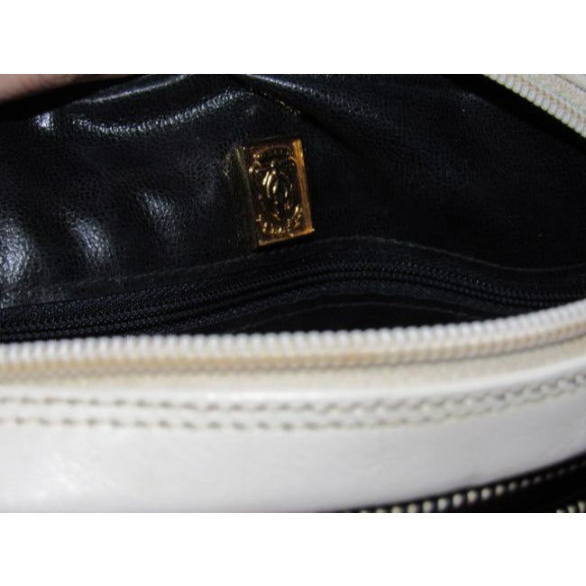 Gucci Vintage Designer Purses White Leather Cross Body Bag