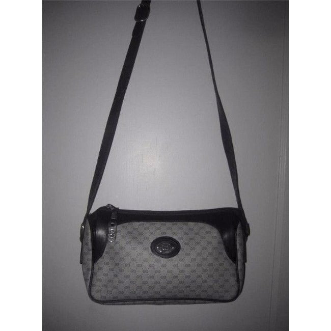 Gucci Vintage Purses Blue Gg Canvas Cross Body Bag