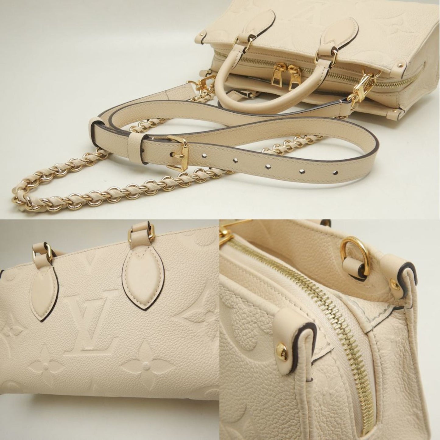 Louis Vuitton  ivory Leather Handbag