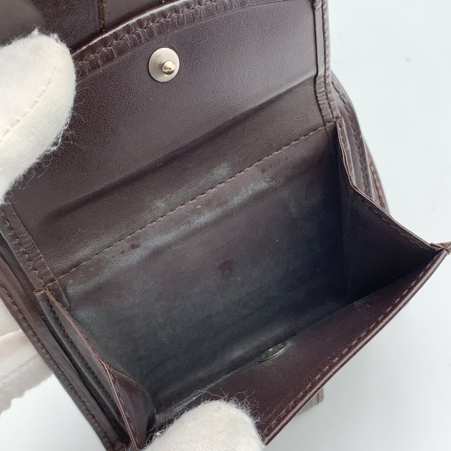 LOUIS VUITTON Brown Epi Leather Compact Wallet Coin Purse