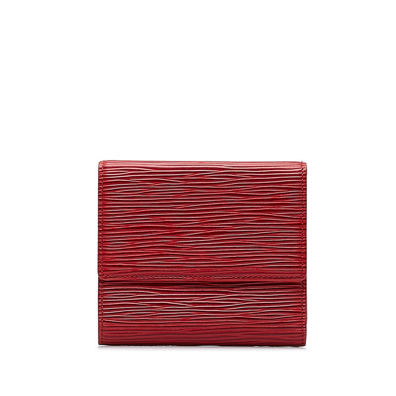 Louis Vuitton Epic Portemonnaie Belle Carthage Three Folded Wallet M6348E Castilian Red Leather  Louis Vuitton