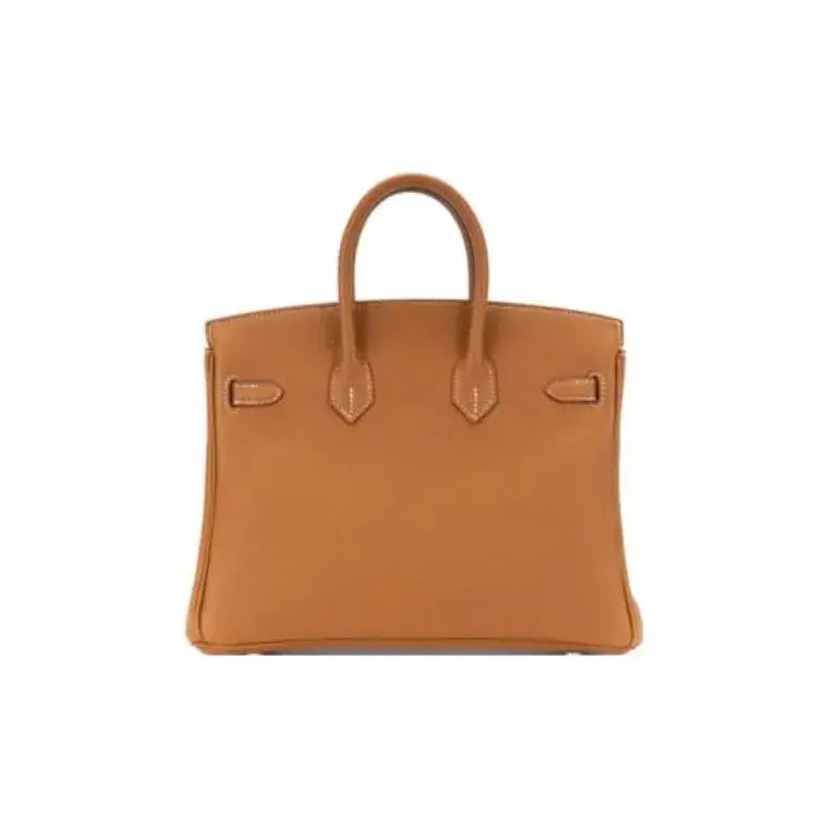 HERMES Birkin 25 Bag brown togo Leather Handbag (25,28,32)  silver hardware
