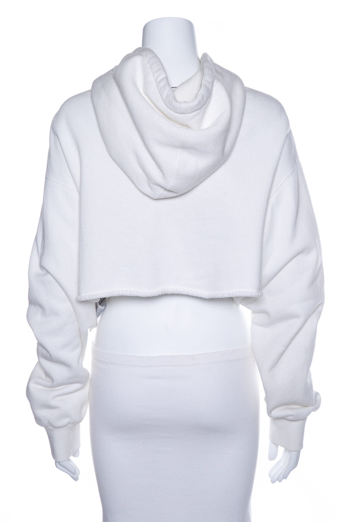 Gucci White "1921" Cropped Sweatshirt SZ M