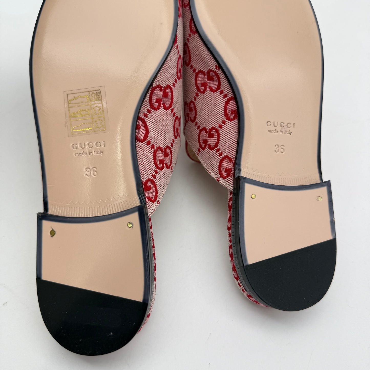 Gucci Cloth Flats Red US Women's Size 5.5 24080804
