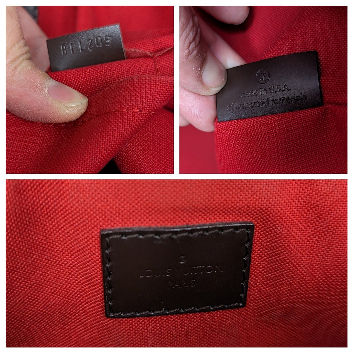 Louis Vuitton Damier Ebene Siena MM Bag