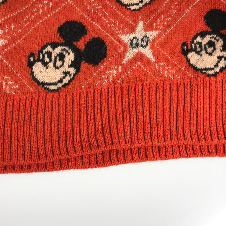 GUCCI Mickey Mouse Collaboration Star Jacquard Knit Women's sweater