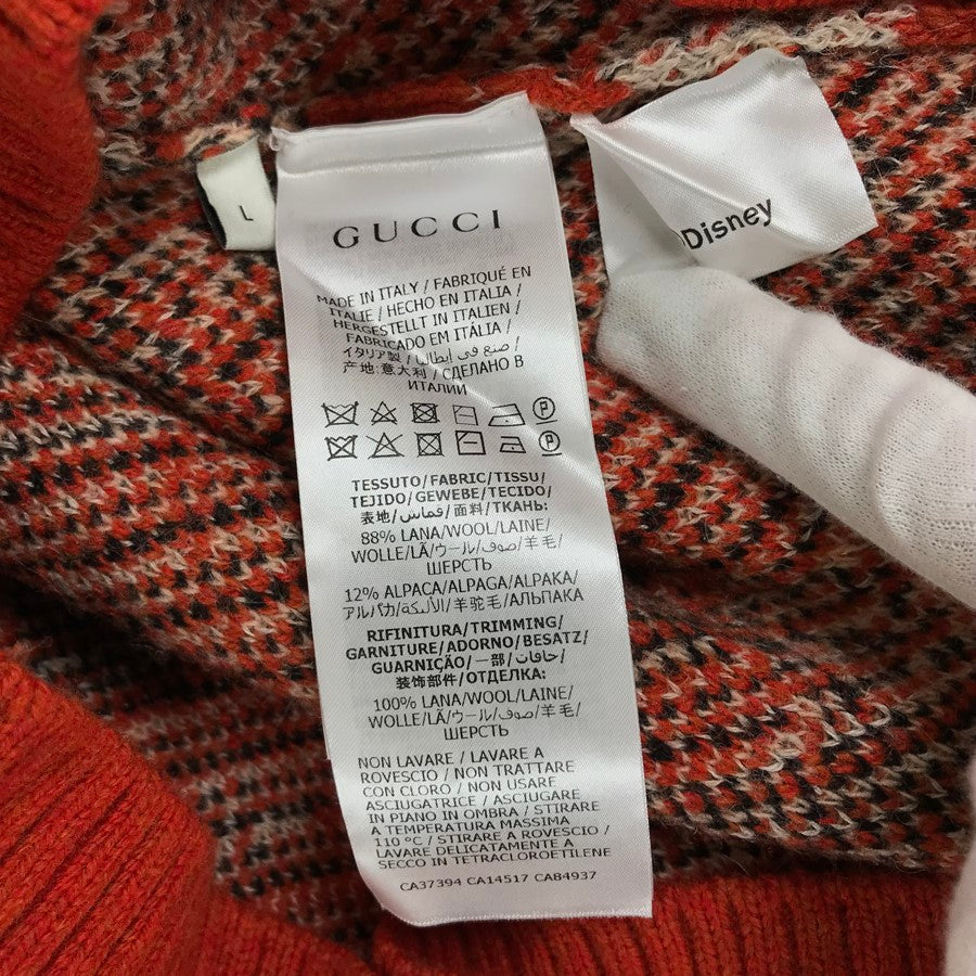 GUCCI Mickey Mouse Collaboration Star Jacquard Knit Women's sweater