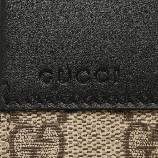 Gucci Continental Flap Wallet in Canvas with Leather Trim