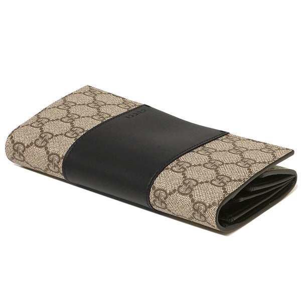 Gucci Continental Flap Wallet in Canvas with Leather Trim