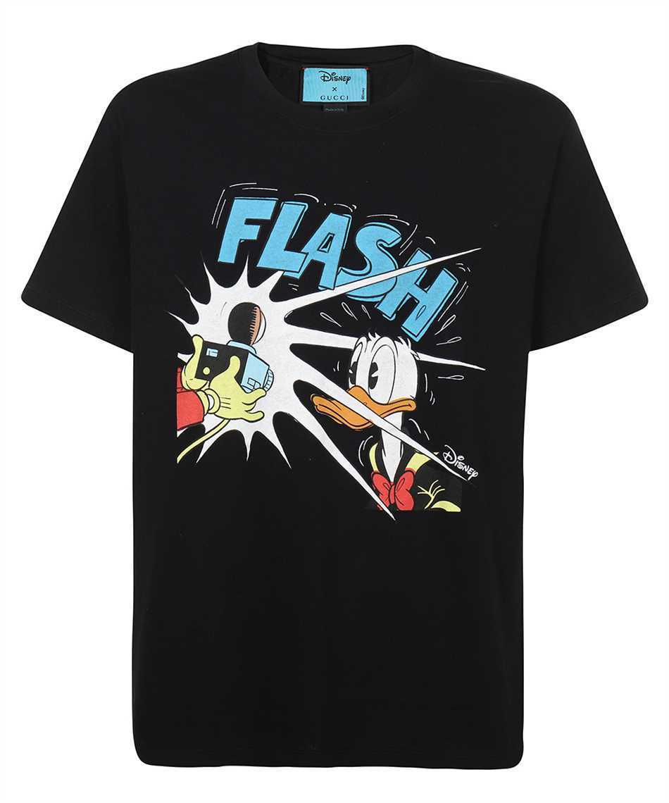 Gucci x Disney Oversized Donald Duck Cotton Black T-Shirt