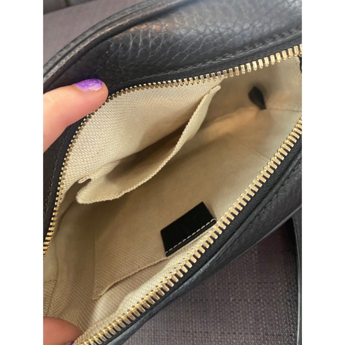 Gucci Soho Leather Bag Black