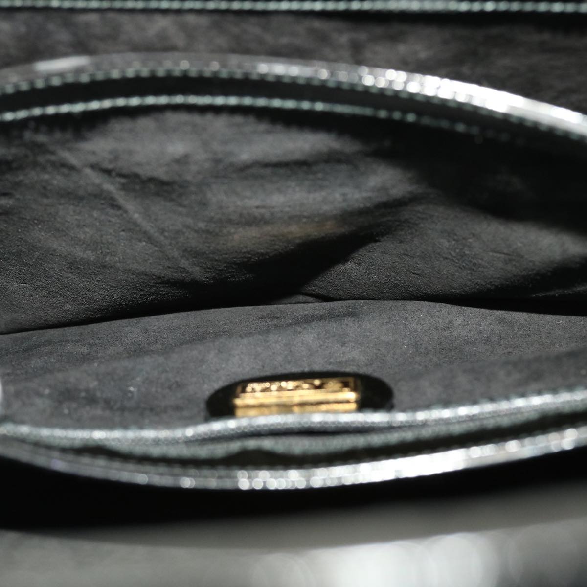 GUCCI Shoulder Bag Patent leather Black  fm2405