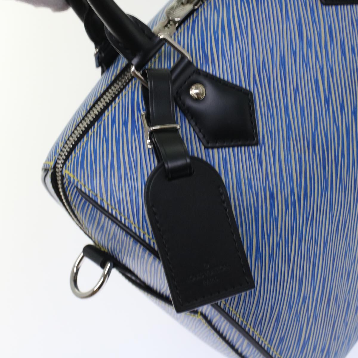 LOUIS VUITTON Epi Speedy Bandouliere 25 Hand Bag Blue M51280 LV Auth fm2466