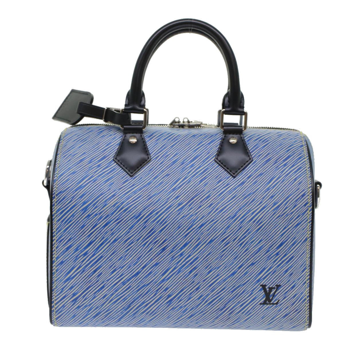 LOUIS VUITTON Epi Speedy Bandouliere 25 Hand Bag Blue M51280 LV Auth fm2466