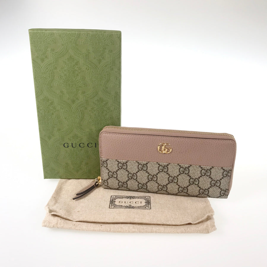 GUCCI GG Marmont 456117 Long wallet Round zipper