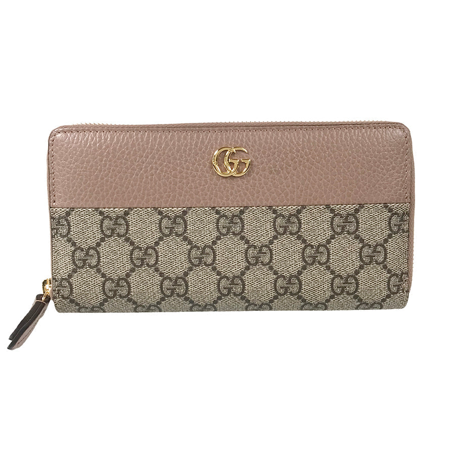 GUCCI GG Marmont 456117 Long wallet Round zipper