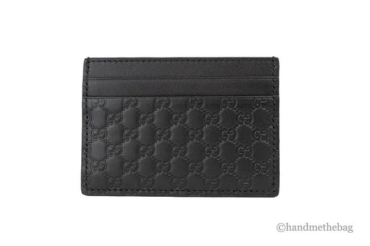 Gucci Microguccissima Monogram Logo Soft Margaux Leather Card Case