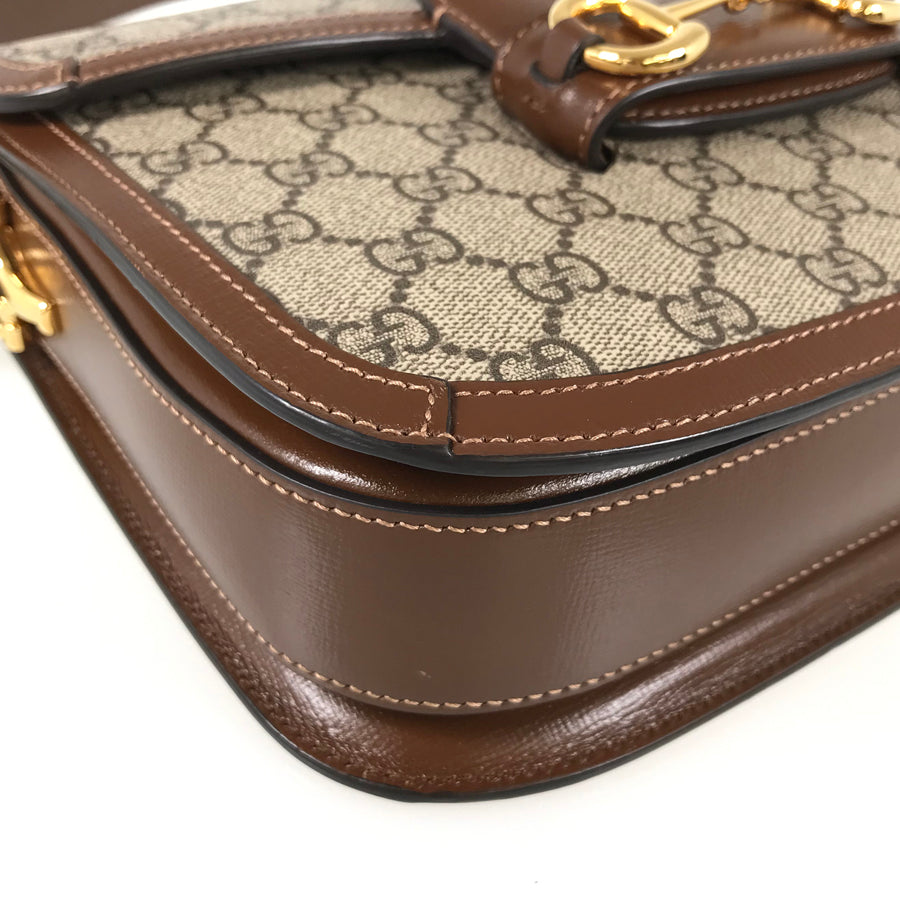 GUCCI GG Supreme Horsebit 1955 602204 Shoulder bag