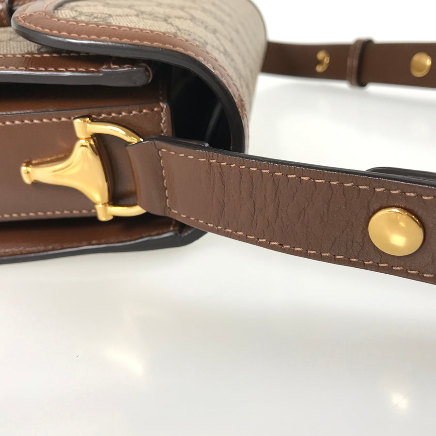GUCCI GG Supreme Horsebit 1955 602204 Shoulder bag