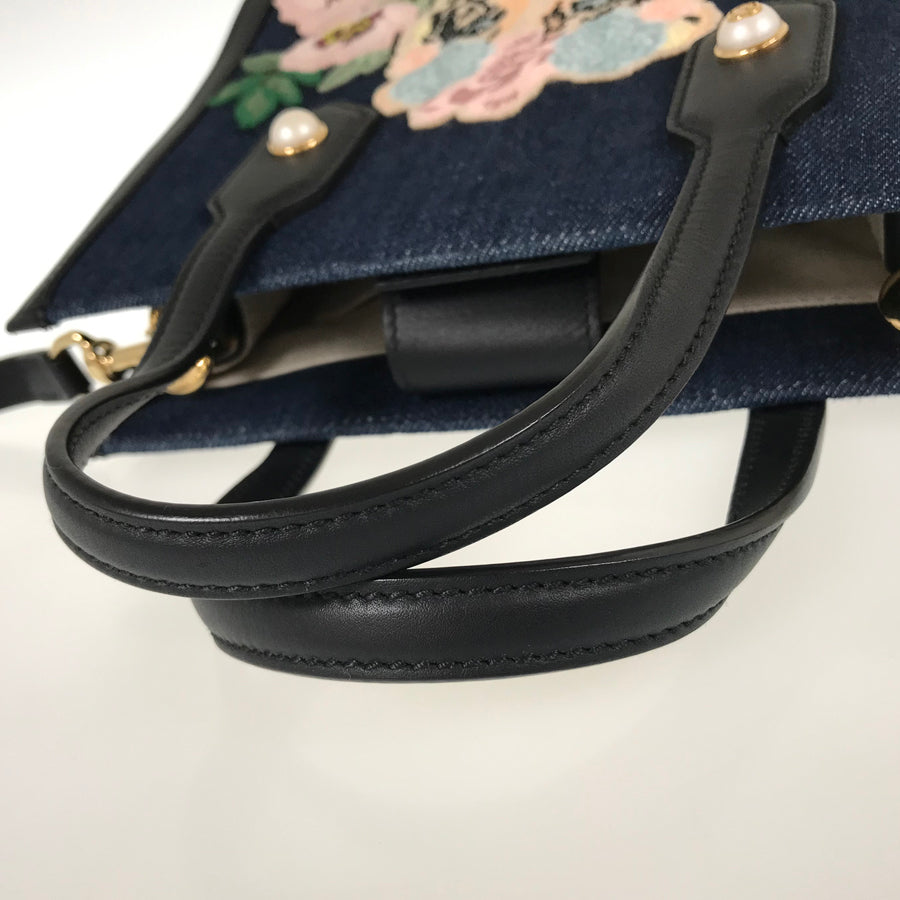 GUCCI Tiger Embroidery 456546 Tote bag
