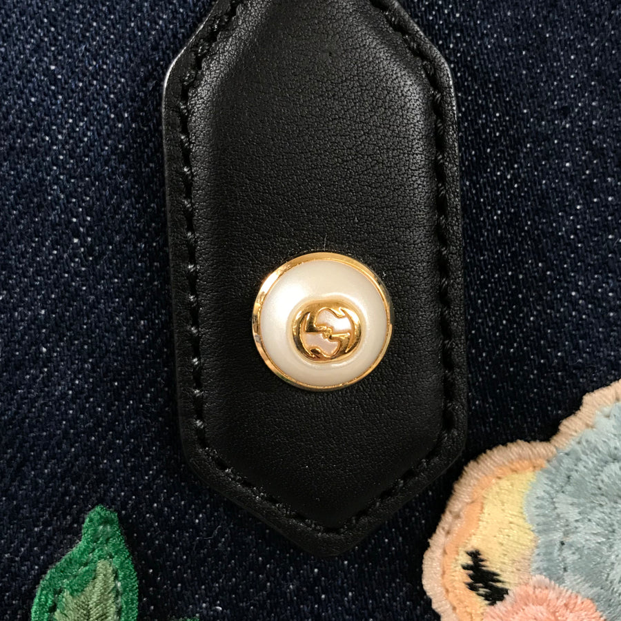 GUCCI Tiger Embroidery 456546 Tote bag