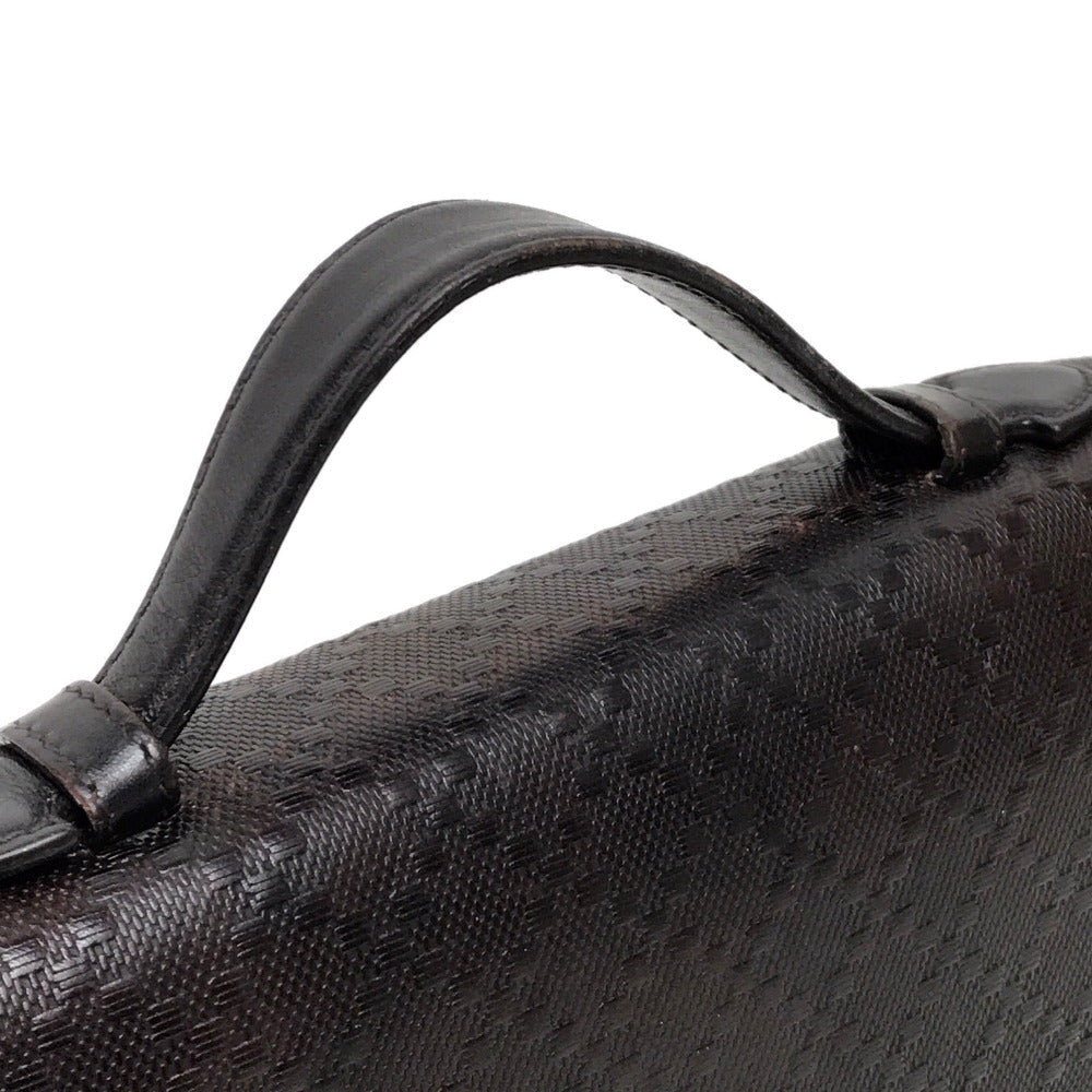 GUCCI Long Wallet Purse 269883 leather Dark brown Diamante Travel case unisex(Unisex) Used