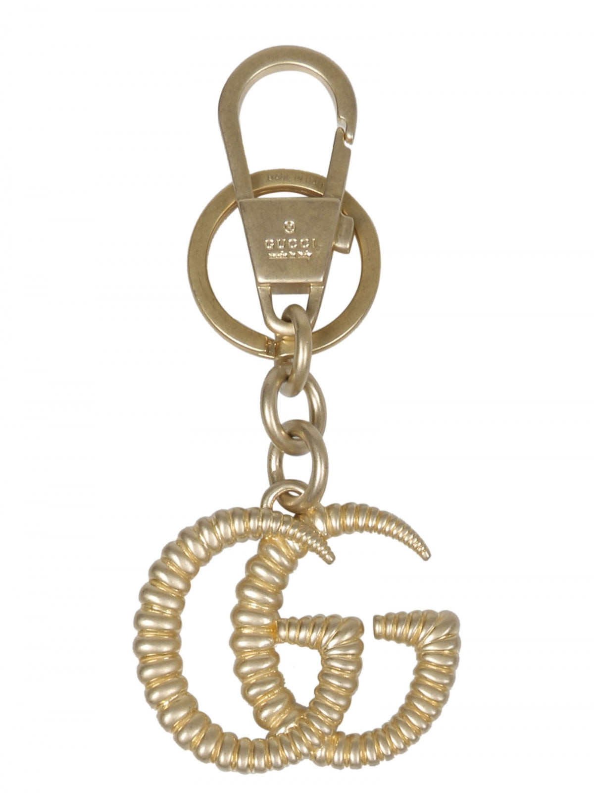 Gucci Interlocking GG Brass Key Ring