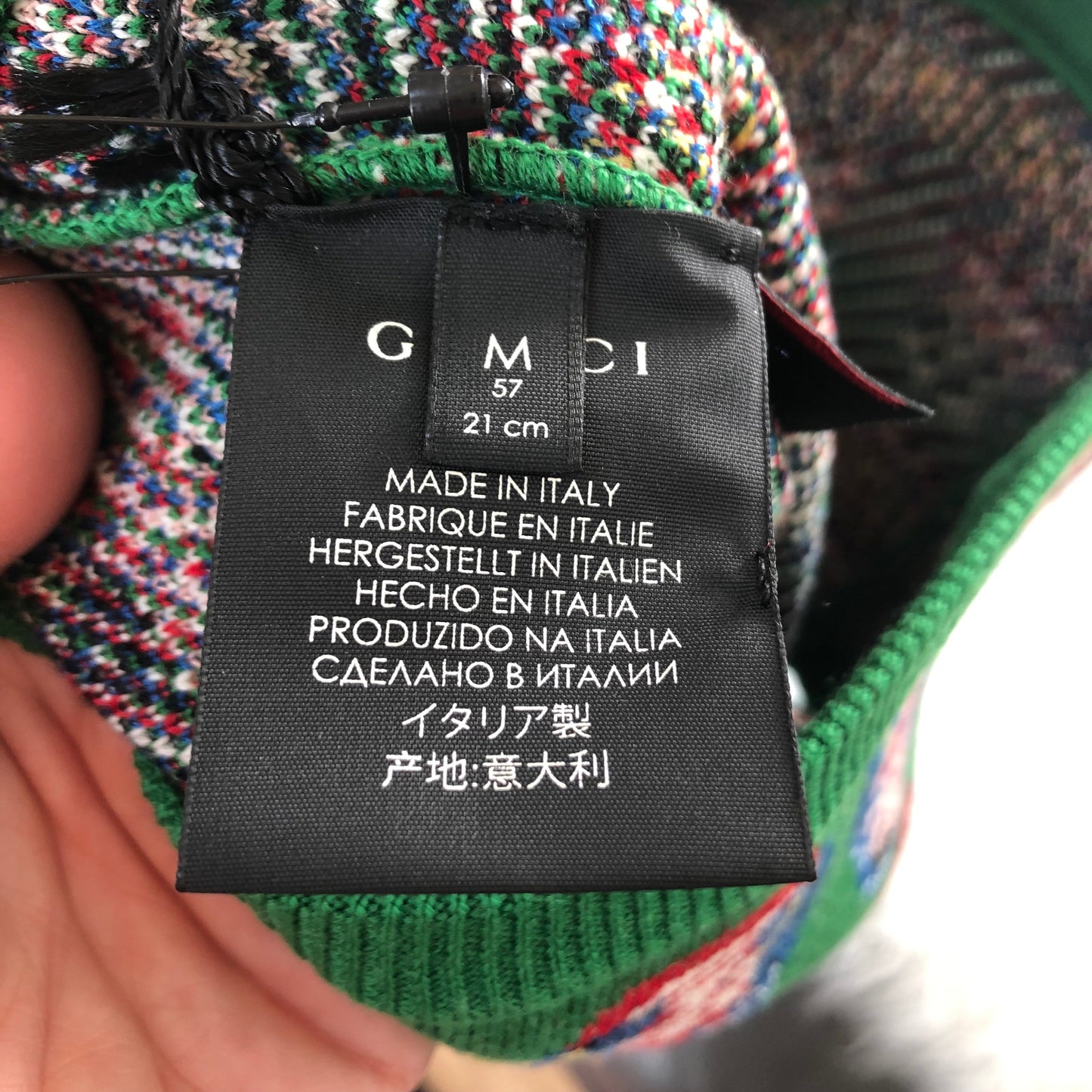 Gucci Balacava Wool Knit Hat in Green