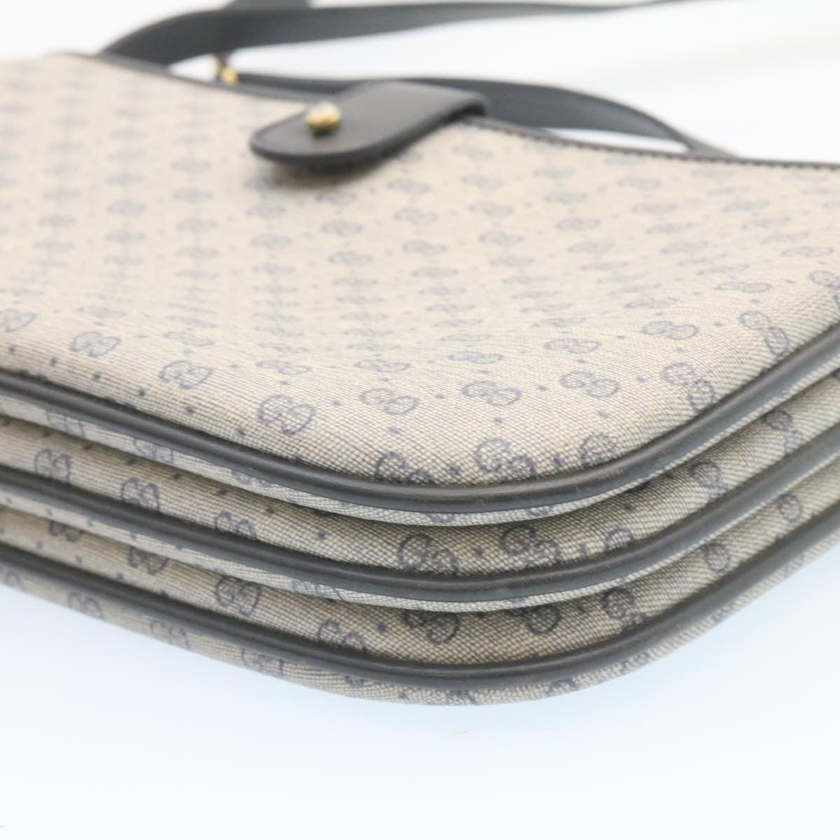 GUCCI Micro GG Canvas Shoulder Bag Navy  am1865g