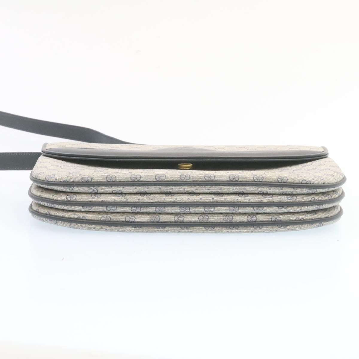 GUCCI Micro GG Canvas Shoulder Bag Navy  am1865g