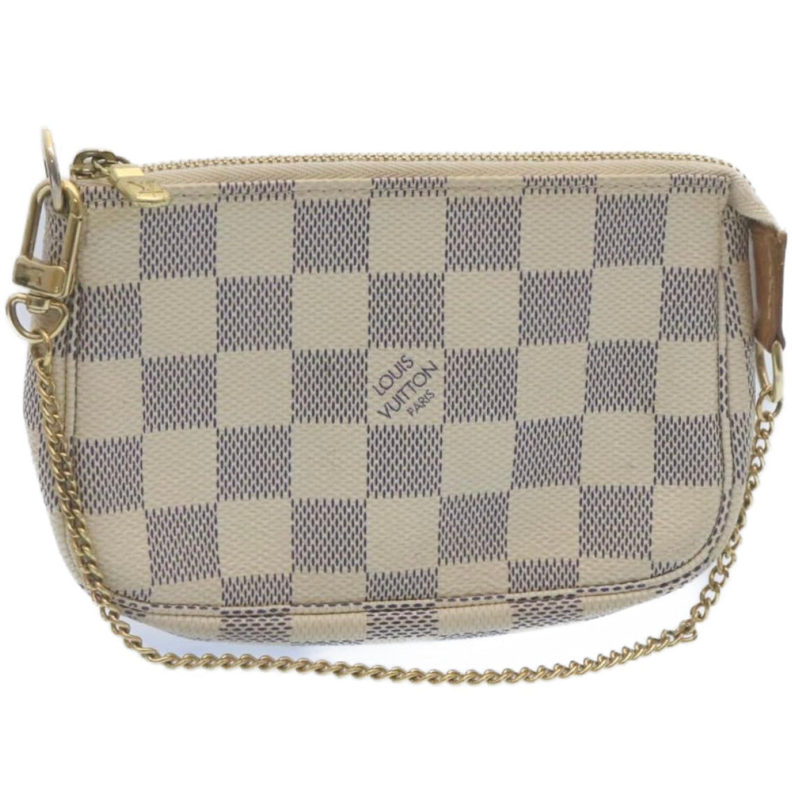 LOUIS VUITTON Damier Azur Mini Pochette Accessoires Pouch N58010 LV Auth am2224g
