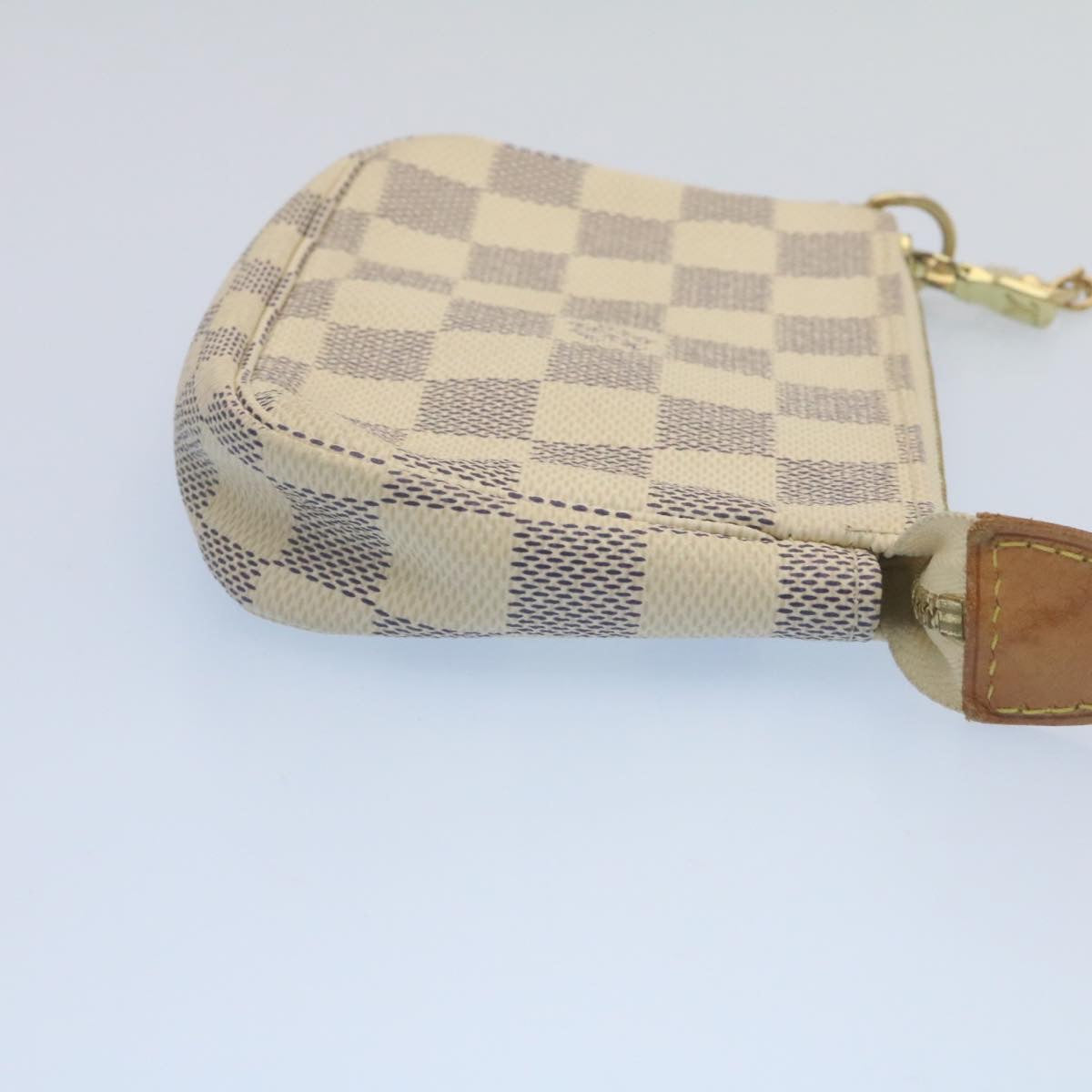 LOUIS VUITTON Damier Azur Mini Pochette Accessoires Pouch N58010 LV Auth am2224g