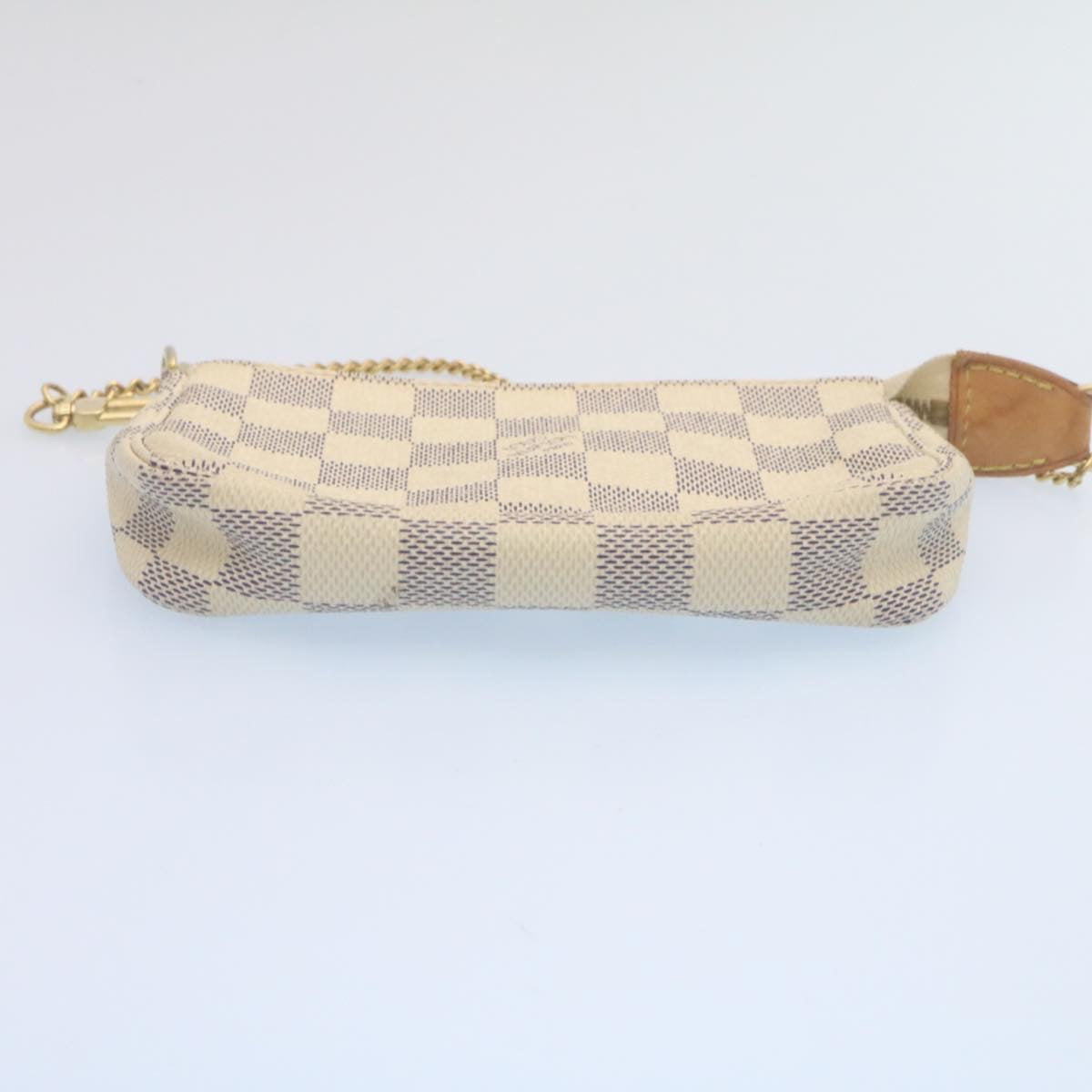 LOUIS VUITTON Damier Azur Mini Pochette Accessoires Pouch N58010 LV Auth am2224g