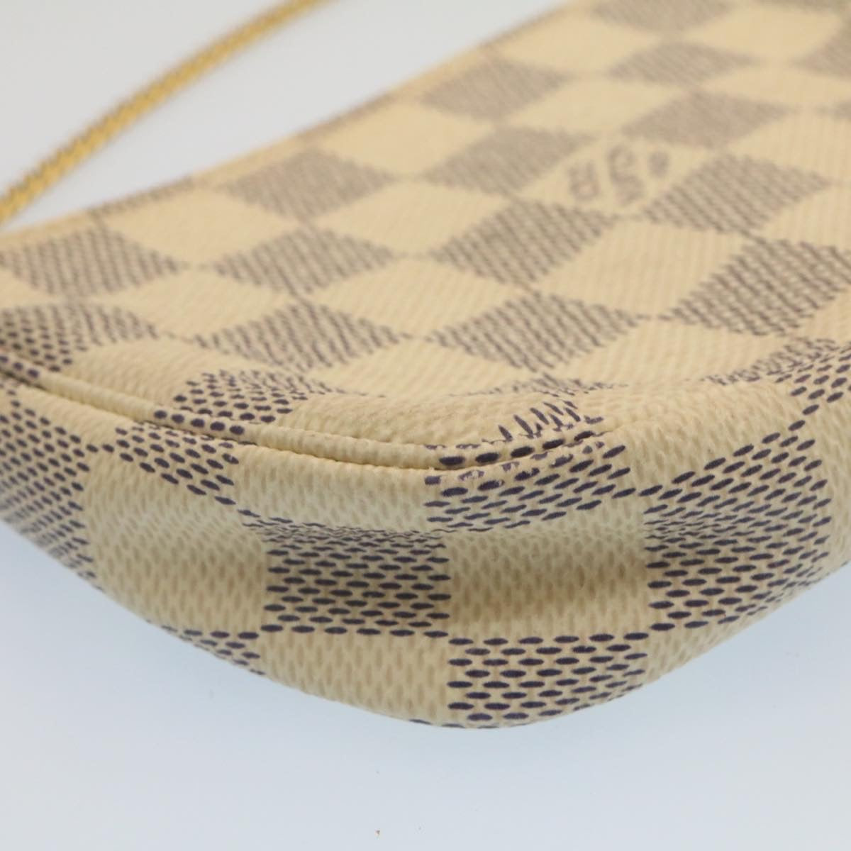 LOUIS VUITTON Damier Azur Mini Pochette Accessoires Pouch N58010 LV Auth am2224g