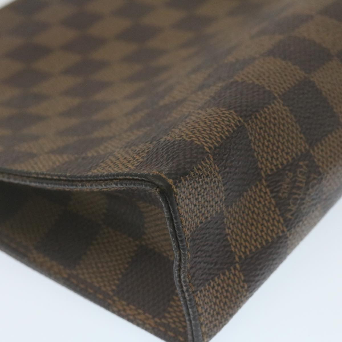 LOUIS VUITTON Damier Ebene Poche Toilette 26 Pouch N47543 LV Auth am2290g
