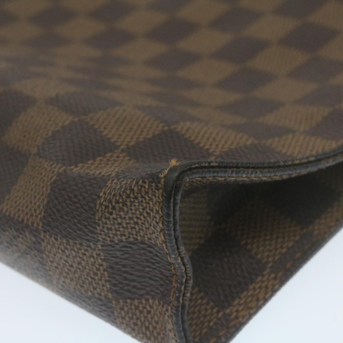 LOUIS VUITTON Damier Ebene Poche Toilette 26 Pouch N47543 LV Auth am2290g