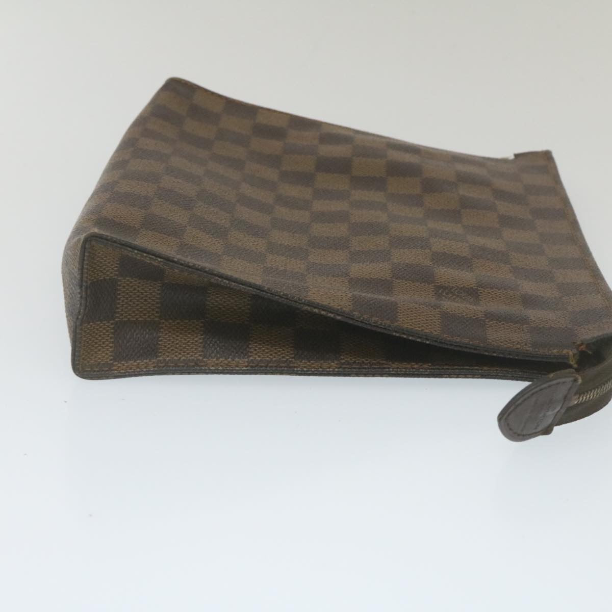 LOUIS VUITTON Damier Ebene Poche Toilette 26 Pouch N47543 LV Auth am2290g