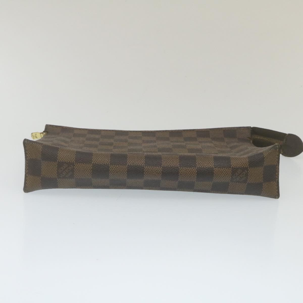 LOUIS VUITTON Damier Ebene Poche Toilette 26 Pouch N47543 LV Auth am2290g