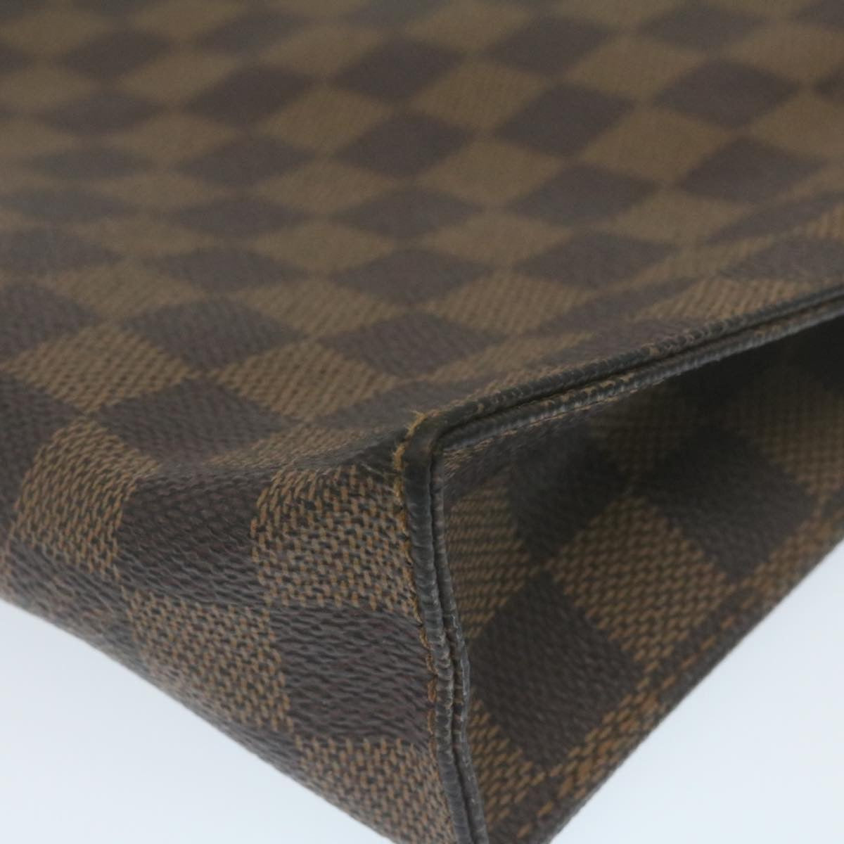 LOUIS VUITTON Damier Ebene Poche Toilette 26 Pouch N47543 LV Auth am2290g