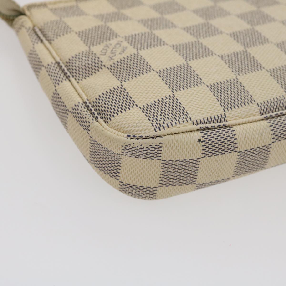LOUIS VUITTON Damier Azur Mini Pochette Accessoires Pouch N58010 LV am2423g
