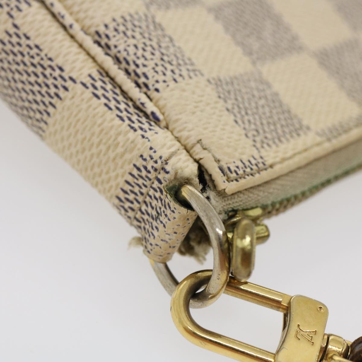 LOUIS VUITTON Damier Azur Mini Pochette Accessoires Pouch N58010 LV am2423g