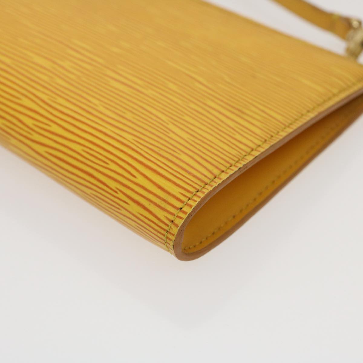 LOUIS VUITTON Epi Pochette Accessoires Pouch Yellow M52989 LV Auth am2512g
