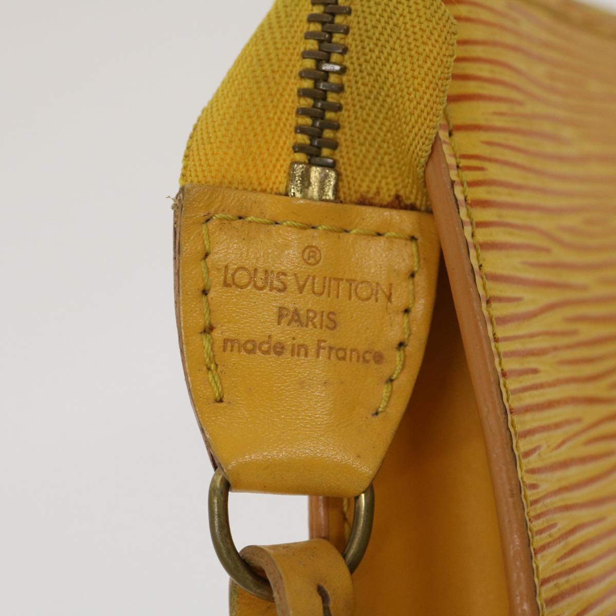LOUIS VUITTON Epi Pochette Accessoires Pouch Yellow M52989 LV Auth am2512g