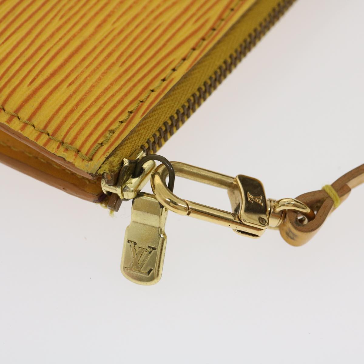 LOUIS VUITTON Epi Pochette Accessoires Pouch Yellow M52989 LV Auth am2512g
