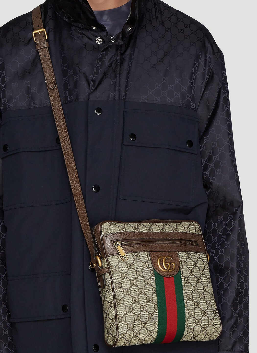 Gucci Men Small Ophidia Messenger Bag