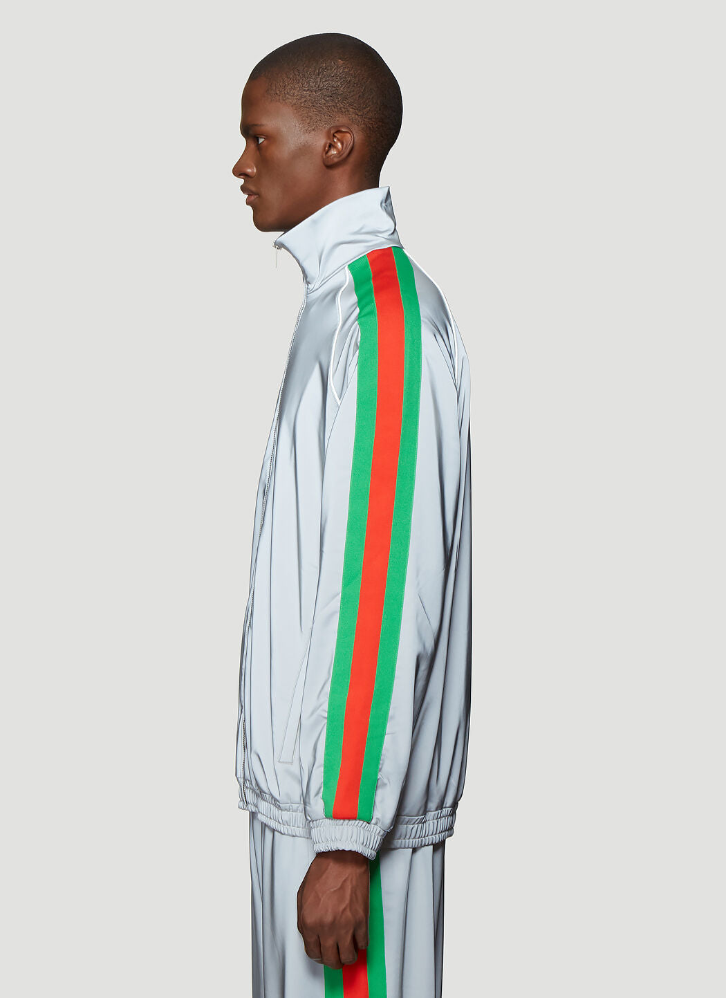 Gucci Men Reflective Track Jacket