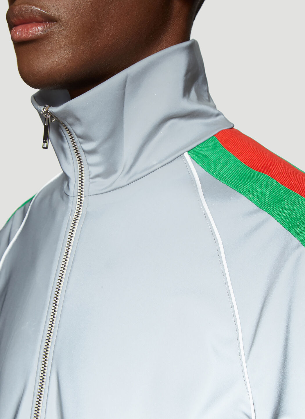 Gucci Men Reflective Track Jacket