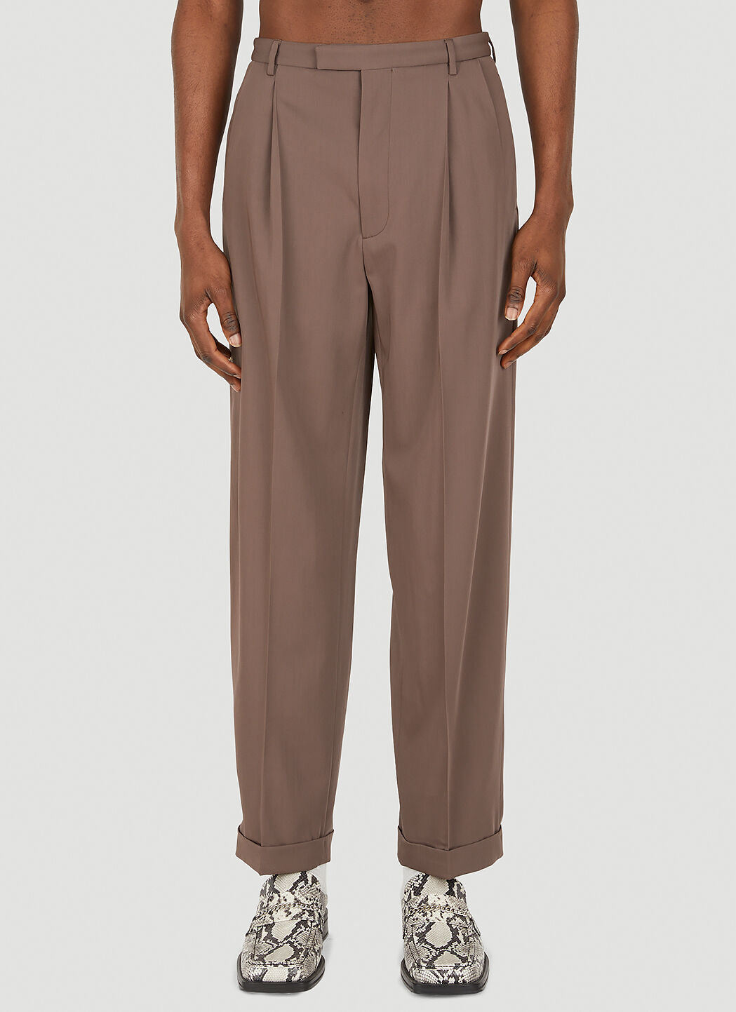 Gucci Men Pleated Pants
